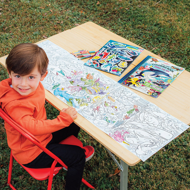 Under the Sea Fold-Out Coloring Book by Eeboo