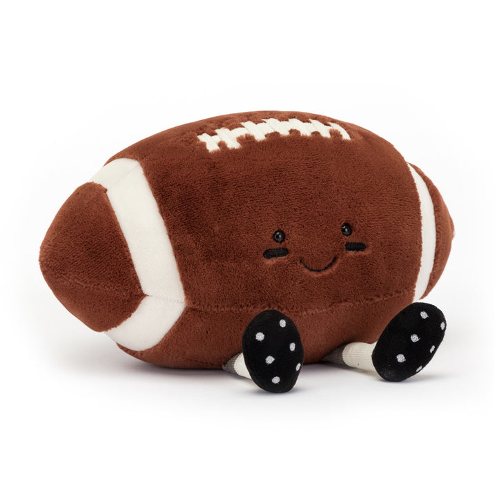 ETHICAL PET Football Squeaky Plush Dog Toy 