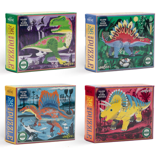 36 Piece Mini Dinosaur Puzzle by Eeboo