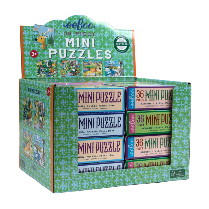 36 Piece Wild Habitats Mini Puzzle by Eeboo
