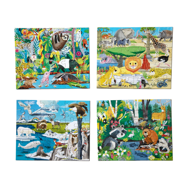 36 Piece Wild Habitats Mini Puzzle by Eeboo
