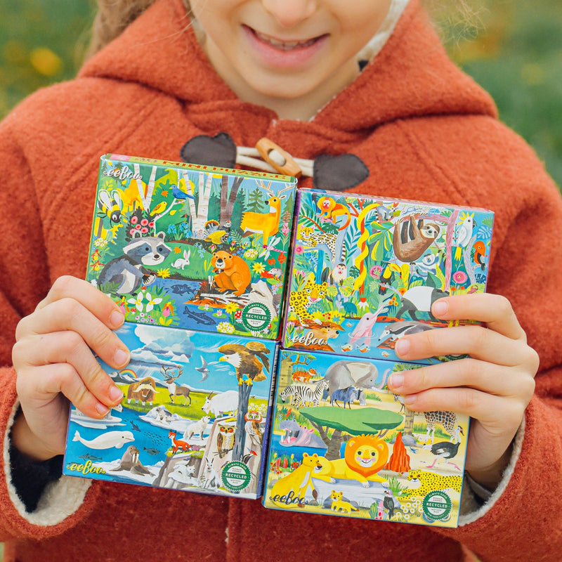 36 Piece Wild Habitats Mini Puzzle by Eeboo