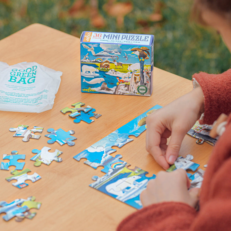 36 Piece Wild Habitats Mini Puzzle by Eeboo