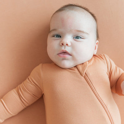 Zippered Romper - Apricot by Kyte Baby