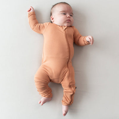 Zippered Romper - Apricot by Kyte Baby