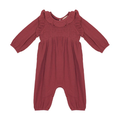 Autumn Romper - Red by Mabel + Honey