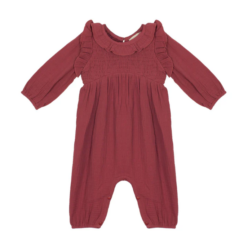 Autumn Romper - Red by Mabel + Honey