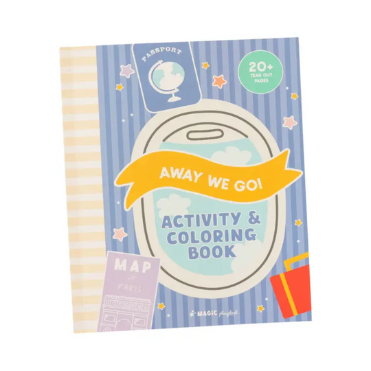 Away We Go Travel Activity Book-Over 20+ Activities For Kids by MagicPlaybook