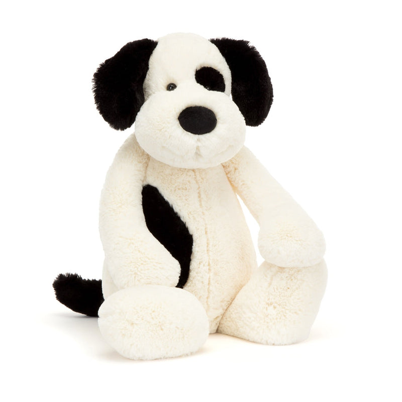 Bashful Black & Cream Puppy - Really Big 26 Inch by Jellycat