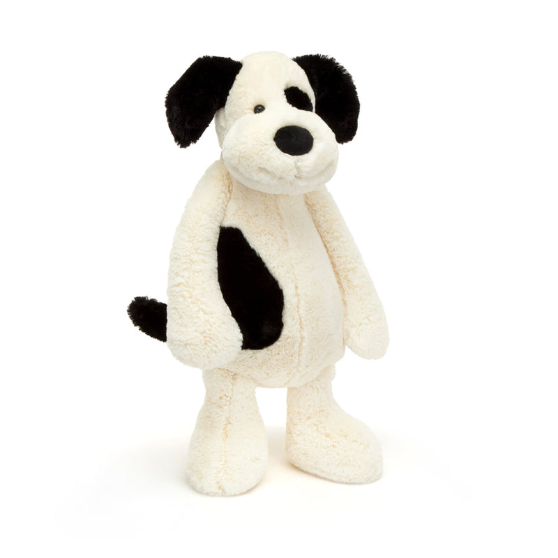 Bashful Black & Cream Puppy - Really Big 26 Inch by Jellycat