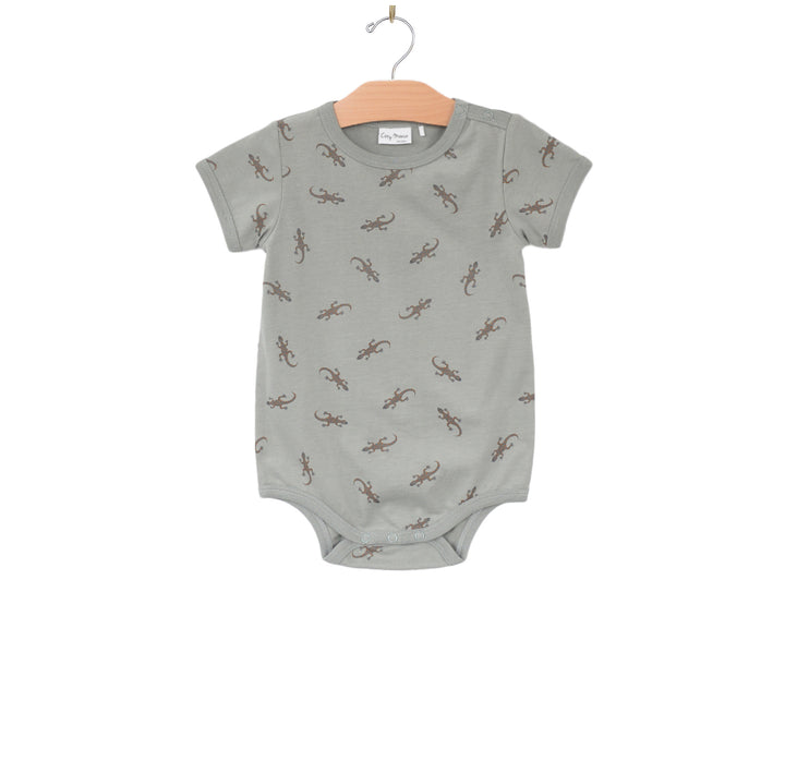 Salamander Short Sleeve Bodysuit - Pond by City Mouse