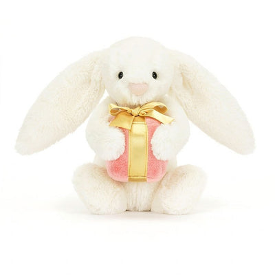 Bashful Bunny with Present - Little by Jellycat