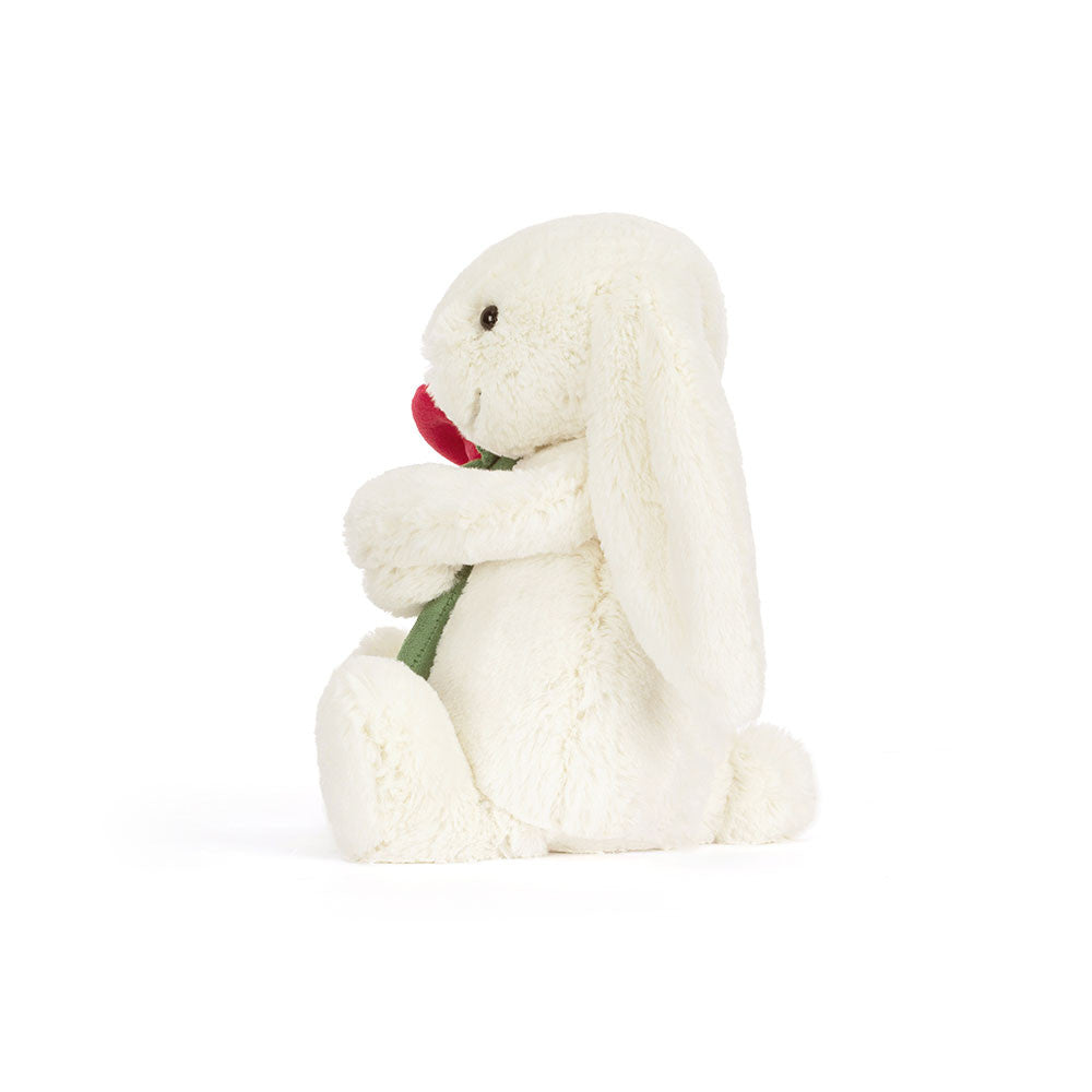 Cream Bunny with Rose by Jellycat – Pacifier Kids Boutique