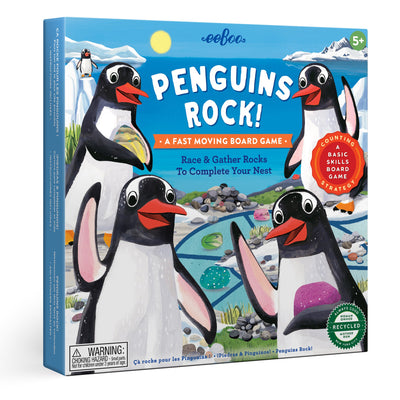 Penguins Rock Board Game by Eeboo