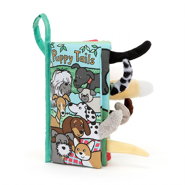 Puppy Tails Crinkly Fabric Book by Jellycat