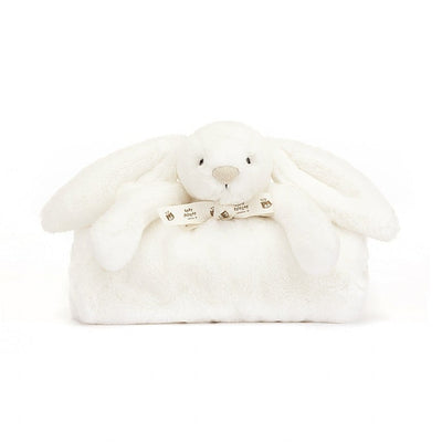 Bashful Luxe Bunny Luna Blankie in Gift Box by Jellycat