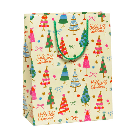 Holly Jolly Trees Gift Bag - Large by Red Cap Cards