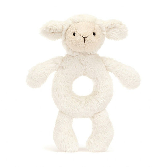 Bashful Lamb Ring Rattle by Jellycat