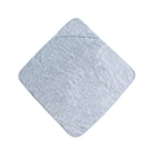 Light blue hooded towel on a white background