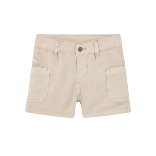 Baby Cargo Shorts - Bone by Mayoral - FINAL SALE