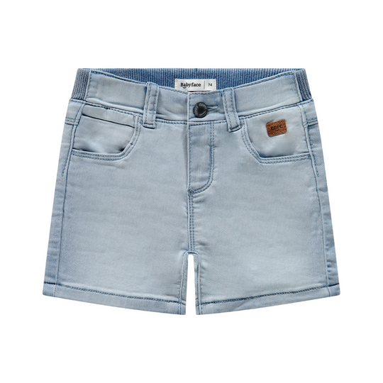 Baby Denim Jogg Shorts - Light Blue by Babyface - FINAL SALE