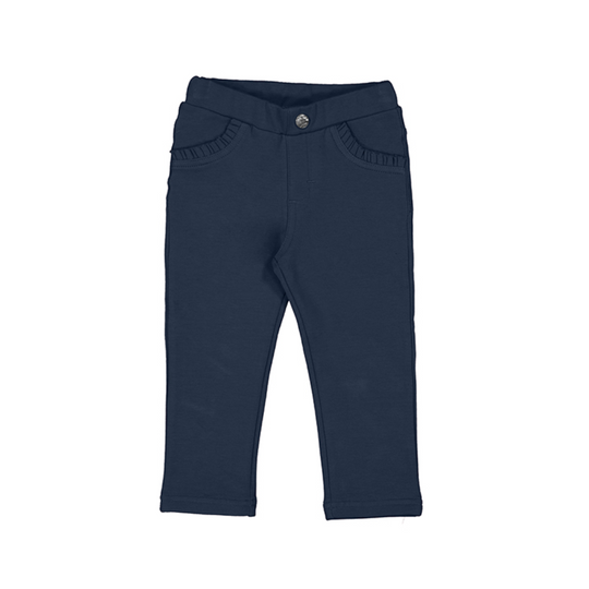 Baby Girl Cotton Trousers - Navy by Mayoral - FINAL SALE