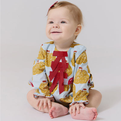 Baby Girls Hermione Bubble - Gold Apples by Pink Chicken - FINAL SALE