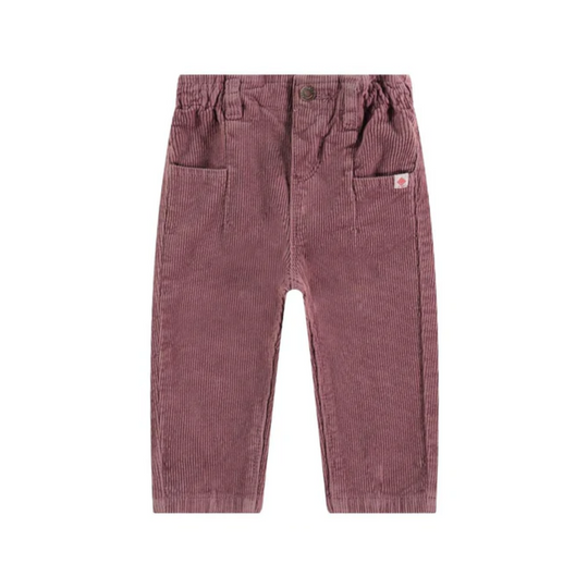 Baby Paperbag Corduroy Pants - Purple by Babyface - FINAL SALE