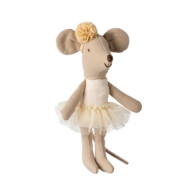 Ballerina Mouse, Little Sister - Off White by Maileg