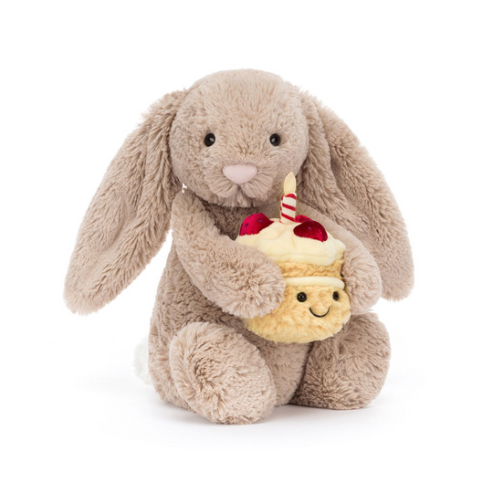 Bashful Beige Bunny Birthday by Jellycat