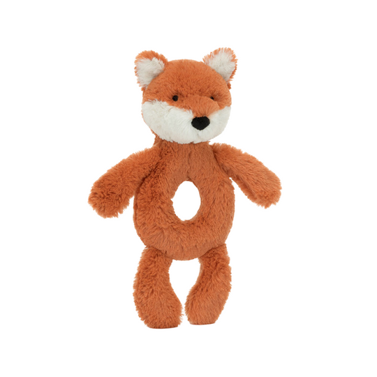 Bashful Fox Cub Ring Rattle by Jellycat