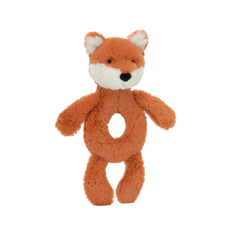 Bashful Fox Cub Ring Rattle - 8 Inch by Jellycat