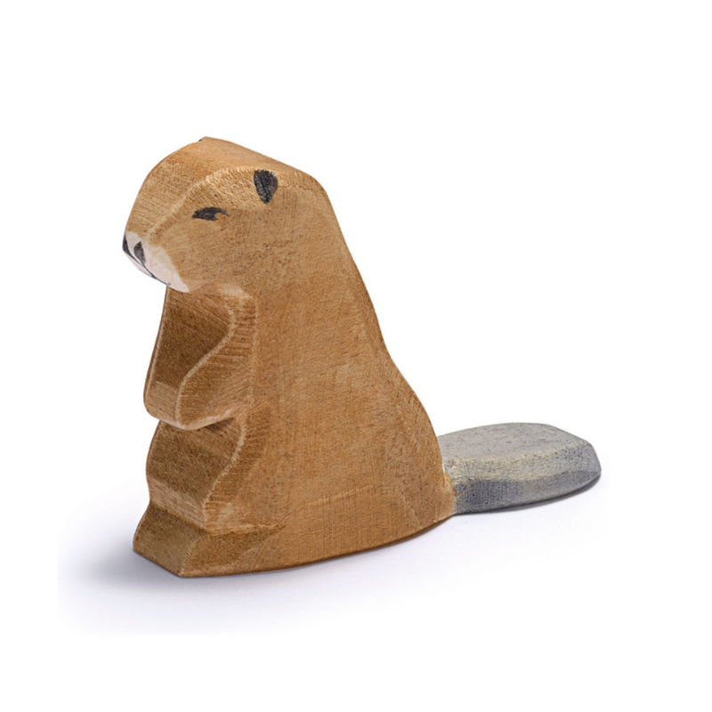 Beaver Pacifier Beaver Sitting by Ostheimer Wooden Toys – Pacifier Kids Boutique