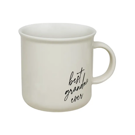 Best Grandma Ever 11oz Campfire Mug - White/Black by Sweet Water Decor