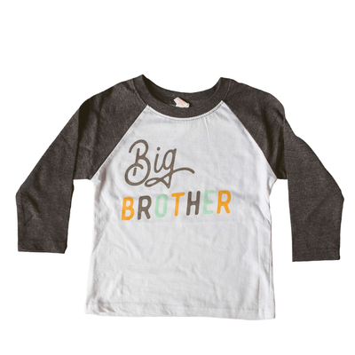 Cotton Raglan Tee - Big Brother by Sweetpea + Co