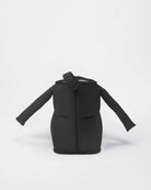 Black backpack on a white background