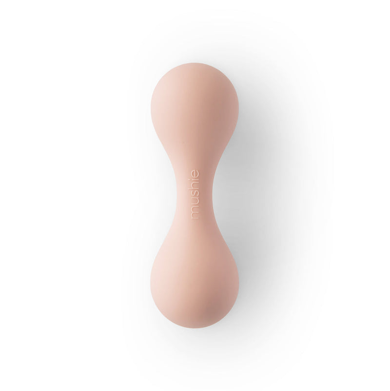 Silicone Baby Rattle Toy - Blush by Mushie & Co