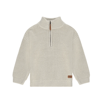 Zip Neck Pullover - Bone by Babyface