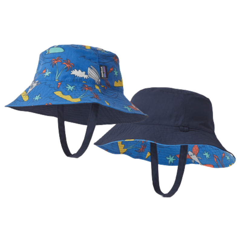 Baby Sun Bucket Hat - Happy Jam : Bayou Blue by Patagonia
