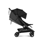 Black stroller on a white background