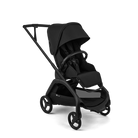 A black Yupoong stroller with a matching black canopy and frame, shown from a three-quarters angle on a clean white background.