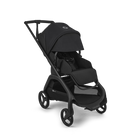 Black stroller on a white background