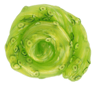 Green ceramic plate with a unique spiral design on a transparent background