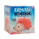 Box of Crystal Hedgehog toy with colorful crystals on a white background
