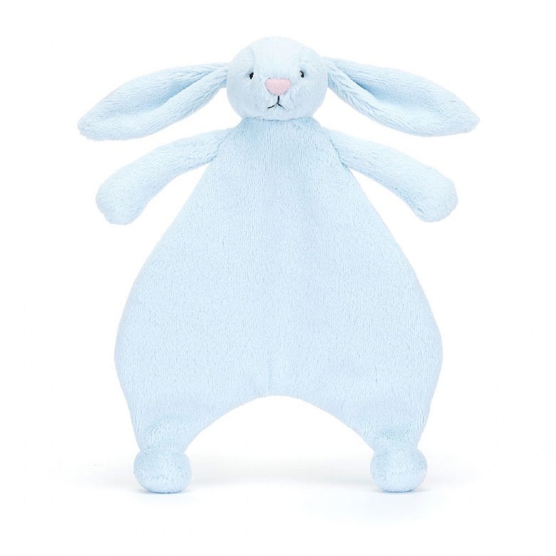 Bashful Blue Bunny Comforter - 11x7 Inch by Jellycat