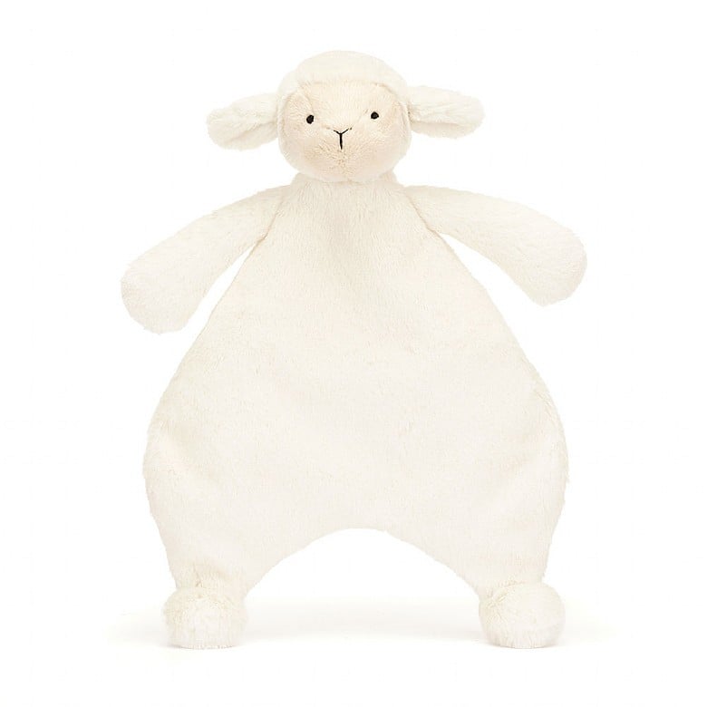Bashful Lamb Comforter - 11x7 Inch by Jellycat