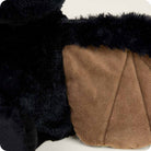 Close-up of black and brown fabric textures