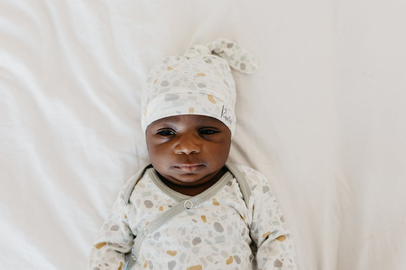 Newborn Top Knot Hat - Arlo by Copper Pearl