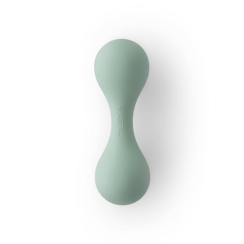 Silicone Baby Rattle Toy - Cambridge Blue by Mushie & Co