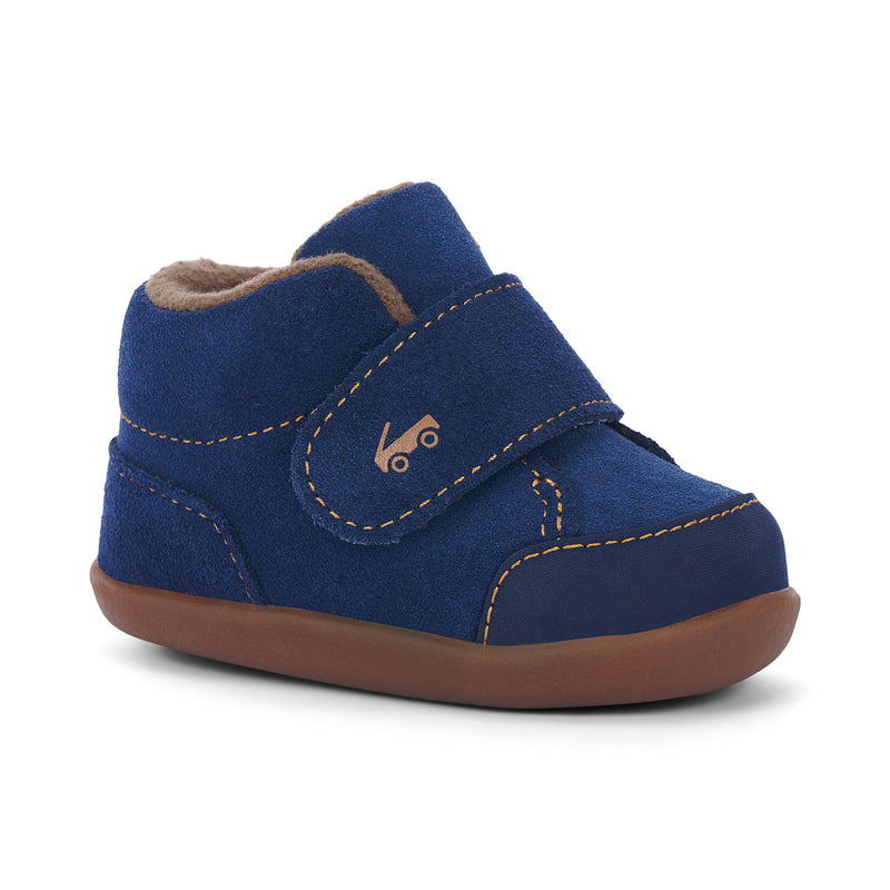 Casey First Walker Shoe - Navy Suede by See Kai Run